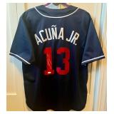 Ronald Acuna Jr. Signed Custom Baseball Jersey w/ JSA COA