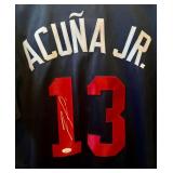 Ronald Acuna Jr. Signed Custom Baseball Jersey w/ JSA COA