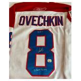 Alexander Ovechkin Signed Jersey - Fanatics COA Inscribed "06 ROY" and "3 Hart Trophy" Beautiful Winter Classic NHL CCM Reebok Authentic Jersey Size 50 Washington Capitals Hockey - AMAZING PIECE!!