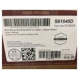 Box of Frozen Beef Ribeye Roll Steaks 12.20LBs