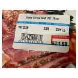 J - Packaged Corned Beef Brisket 3.81LBs with Spice Packet
