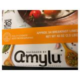A - Amylu Chicken Breakfast Links - 54 Count (2.5 lbs)