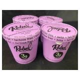 M - Rebel Peanut Butter Caramel Chip Ice Cream - 4 Pack