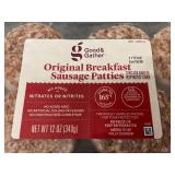 J - Four Packs of Original Breakfast Sausage Patties