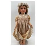 Vintage 1925-1940 Italian Burgerella Doll in Lace Dress