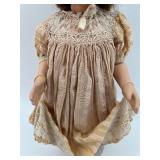 Vintage 1925-1940 Italian Burgerella Doll in Lace Dress