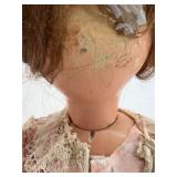 Vintage 1925-1940 Italian Burgerella Doll in Lace Dress