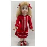Artisan Reproduction Doll by Wisdom 1993 in Red Dress