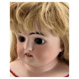Antique Kestner Bisque Head Doll with Original Clothing