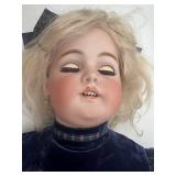 Antique Simon & Halbig Doll with Plaid Dress and Matching Hat