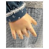 Simon & Halbig Bisque Doll Circa 1900 - 15-Inch with Lace Dress