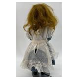 Simon & Halbig Bisque Doll Circa 1900 - 15-Inch with Lace Dress