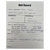 Vintage 1985 Kewpie Doll with Red Floral Dress and Jamboree First Ribbon