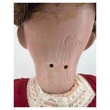 Antique Armand Marseille 390 Bisque Head Doll in Red Dress