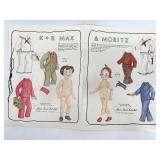 Vintage Simon & Halbig K & R Max and Moritz Doll with Outfit Sheet