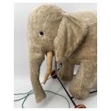 Vintage Steiff Plush Elephant on Wheels