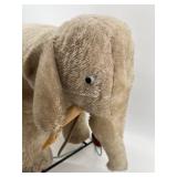 Vintage Steiff Plush Elephant on Wheels