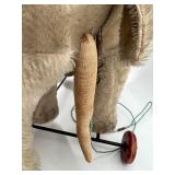 Vintage Steiff Plush Elephant on Wheels
