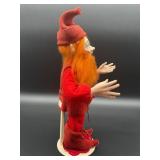 Faith Wick Original Handmade Elf Doll with Red Attire