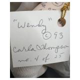Wendy Carla Thompson Molded Cloth Doll - Limited Edition No. 4 of 25
