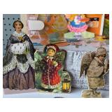 Collection of Vintage Paper Dolls and Decorations