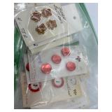Large Collection of Assorted Vintage Buttons including Glass