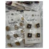 Large Collection of Assorted Vintage Buttons including Glass