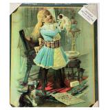 Collection of 6 Antique Advertising Metal Poster Reproductions