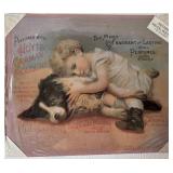 Collection of 6 Antique Advertising Metal Poster Reproductions