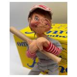 Annalee Doll Society Membership Kit with 2 Vintage Dolls - Baseball Player and Drum Player