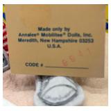 Annalee Doll Society Membership Kit with 2 Vintage Dolls - Baseball Player and Drum Player