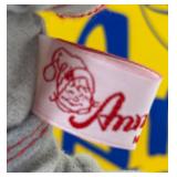 Annalee Doll Society Membership Kit with 2 Vintage Dolls - Baseball Player and Drum Player