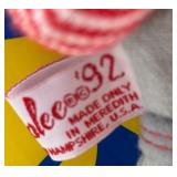 Annalee Doll Society Membership Kit with 2 Vintage Dolls - Baseball Player and Drum Player