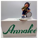 Annalee Doll Society Membership Kit with 2 Vintage Dolls - Baseball Player and Drum Player