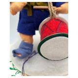 Annalee Doll Society Membership Kit with 2 Vintage Dolls - Baseball Player and Drum Player