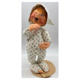 Annalee Doll Society 1989 Christmas Pajama Elf Doll With 3 Annalee Doll Society 3 Ring Binder