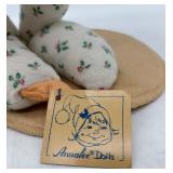 Annalee Doll Society 1989 Christmas Pajama Elf Doll With 3 Annalee Doll Society 3 Ring Binder