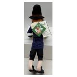 Annalee 2005 Pilgrim and Lady Dolls with Pumpkin and Basket