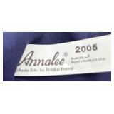 Annalee 2005 Pilgrim and Lady Dolls with Pumpkin and Basket