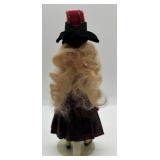 Vintage Miniature Bisque Doll in Traditional Folk Costume - Marked 117