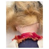 Vintage Miniature Bisque Doll in Traditional Folk Costume - Marked 117