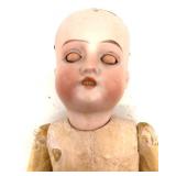 Antique Bisque Head Doll with Composition Body