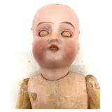 Antique Bisque Head Doll with Composition Body