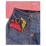 Set of 3 Toddler Boys Clothing Outfits including Cowboy Shorts with Play Pistol and Holster