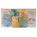 Collection of Vintage Baby Clothing with Hats