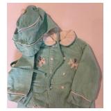 Collection of Vintage Baby Clothing with Hats