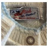 Set of 5 Vintage Acrylic Baby Cardigans