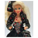 Set of 4 Barbie Collector Edition Dolls in Elaborate Gowns