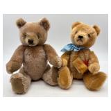 Vintage 1970s Steiff and Hermann Original Teddy Bears Set