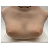 Vintage Doll Bust with Blonde Hair and Earrings